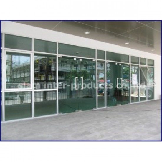 รับออกแบบและติดตั้งกระจกอลูมิเนียม ประตูหน้าต่าง - สยามอินเตอร์โปรดักส์ - กระจกบานเปลือย วินโฟล